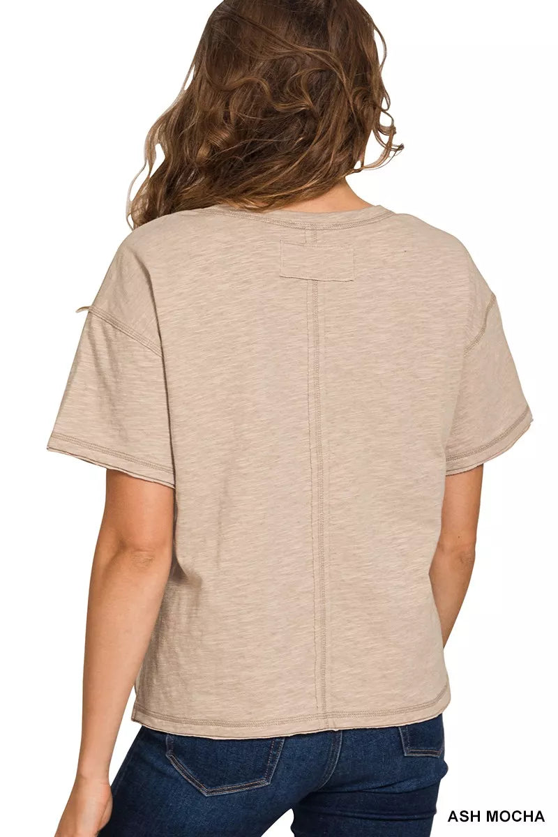 Cotton Slub Short Sleeve Tee
