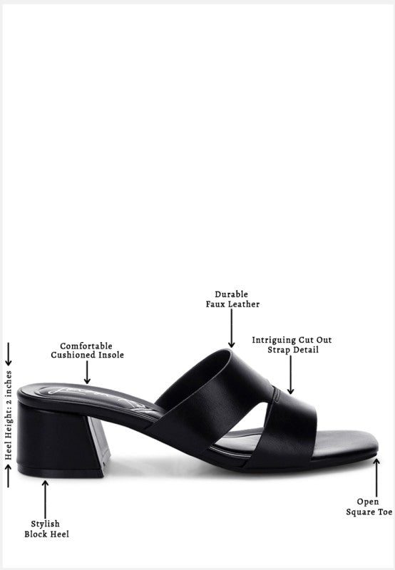Shulva Block Heel Slip Ons