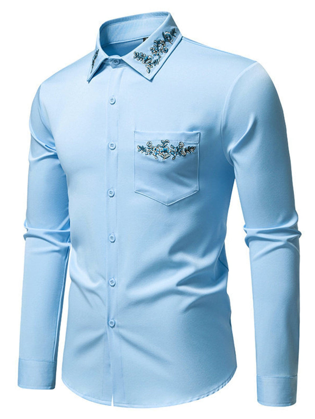Men's Button Up Slim Fit Shirt