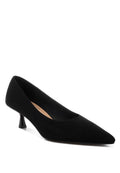 Nivara Pointy Toe Kitten Heels