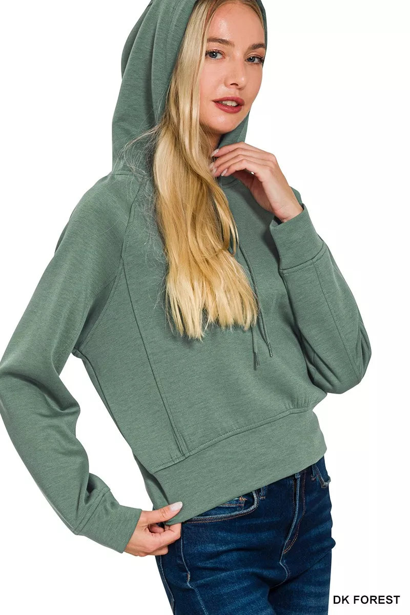 Drawstring Scuba Hoodie
