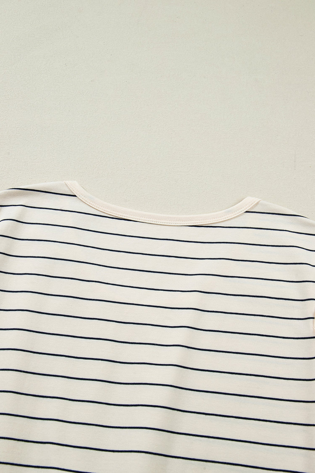 Beige Stripe Drawstring Tunic Tank Mini Dress with Pockets