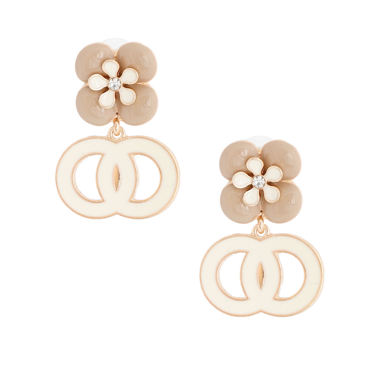 Statement Ivory Essence Earrings Bespoke Blooms Stylish Fashion Jewelry