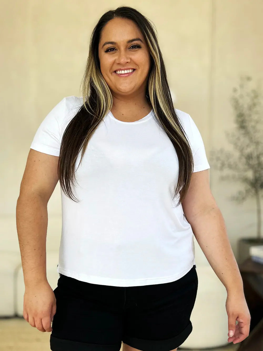 Full Size Round Neck Short Sleeve T-Shirt