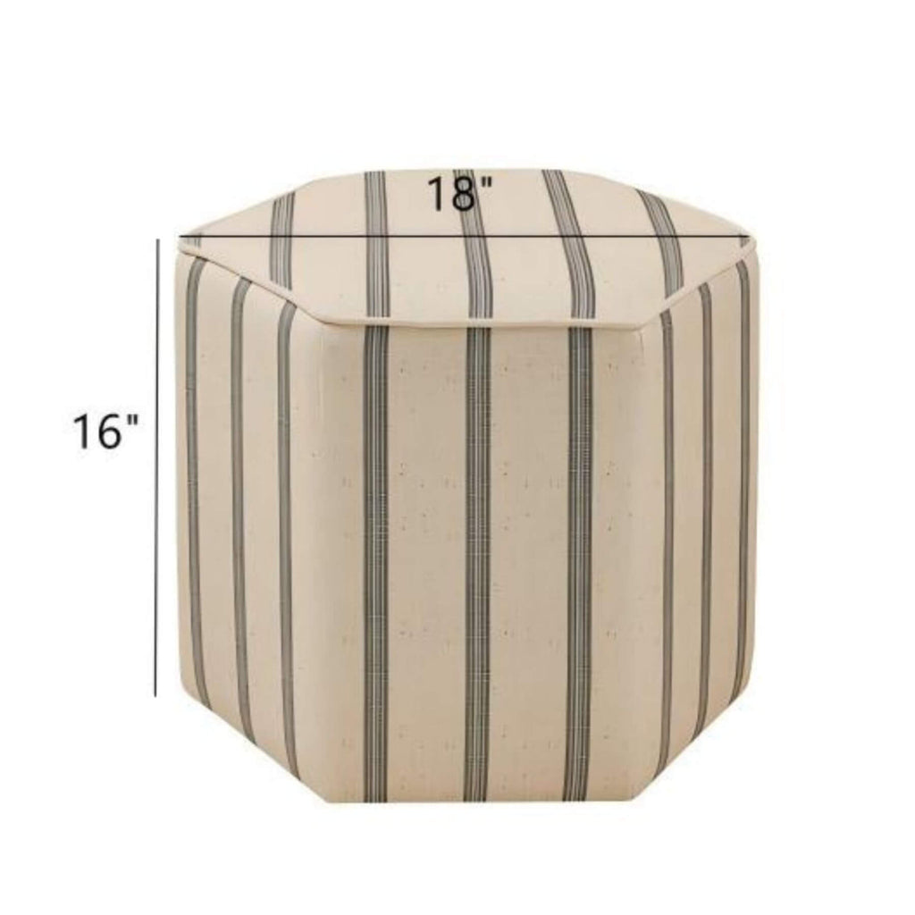 Martha Stewart Ellen Accent Ottoman