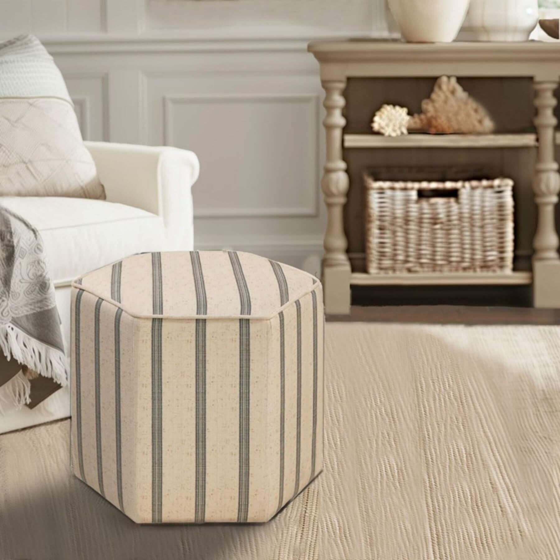 Martha Stewart Ellen Accent Ottoman