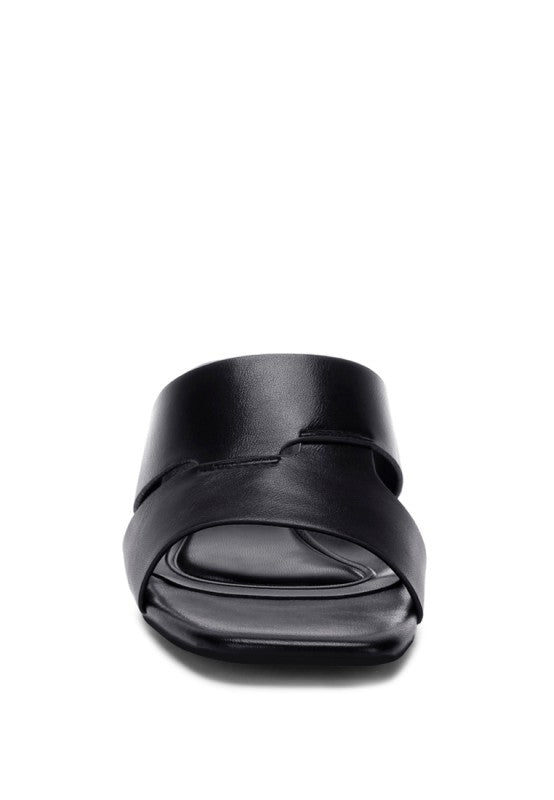 Shulva Block Heel Slip Ons