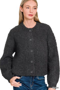 Button Down Wool Cardigan Sweater