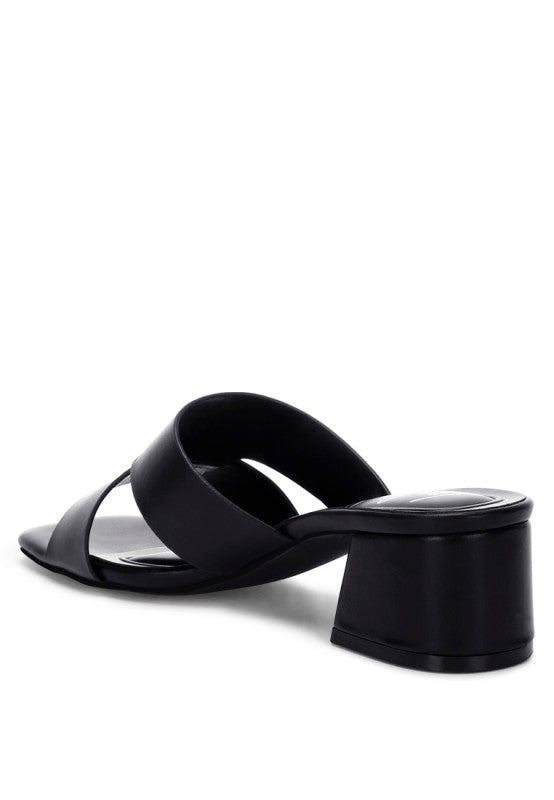Shulva Block Heel Slip Ons