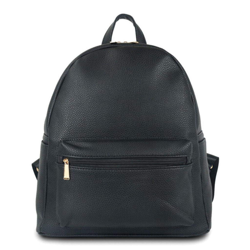Daypack Backpack Black Casual Stylish School Bag