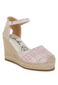 Regatta Tweed Round Toe Woven Wedges