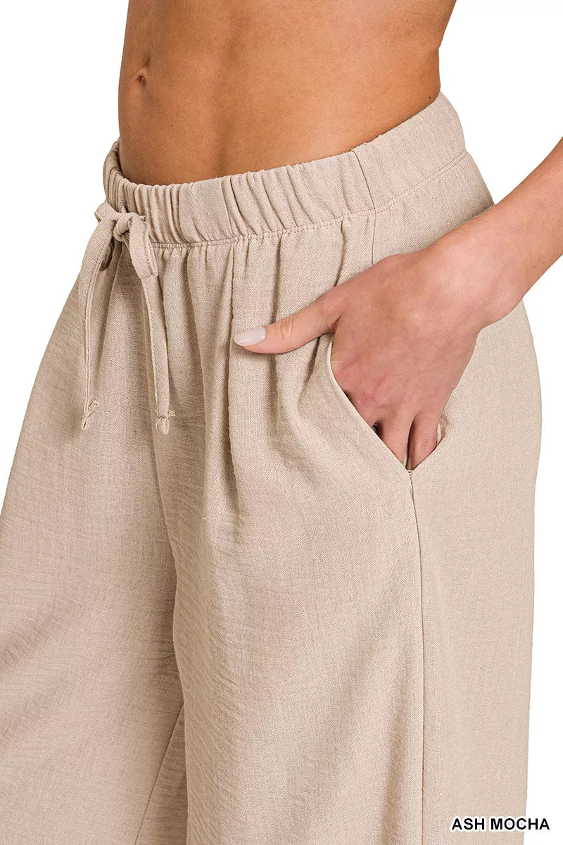 Woven Airflow Drawstring Pants