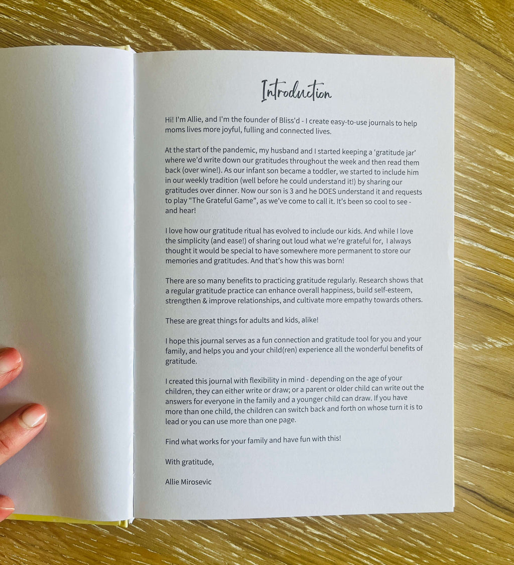 We're So Grateful: A Family Journal
