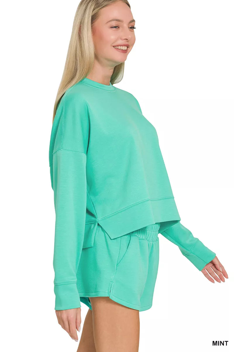 Scuba Long Sleeve Sweatshirts & Shorts Set