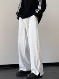 Men's Plus Size Drawstring Wide Leg Pants