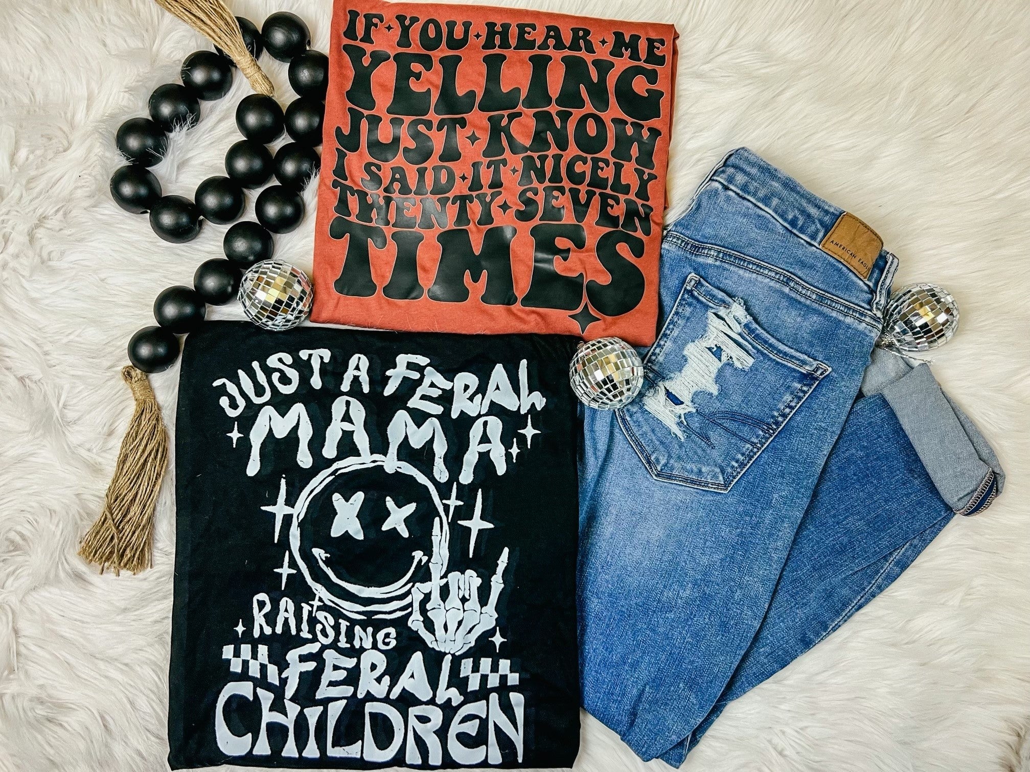 If You Hear Me Yelling/Feral Mama Bella Canvas Graphic Tee