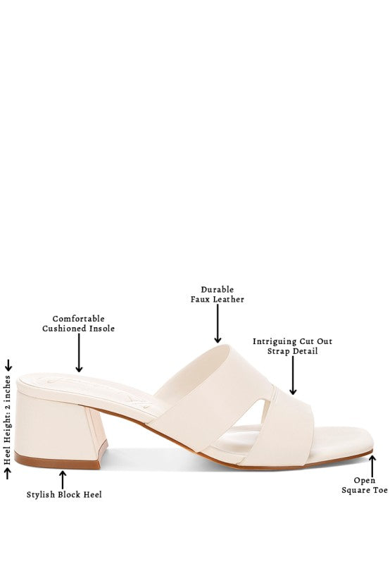 Shulva Block Heel Slip Ons