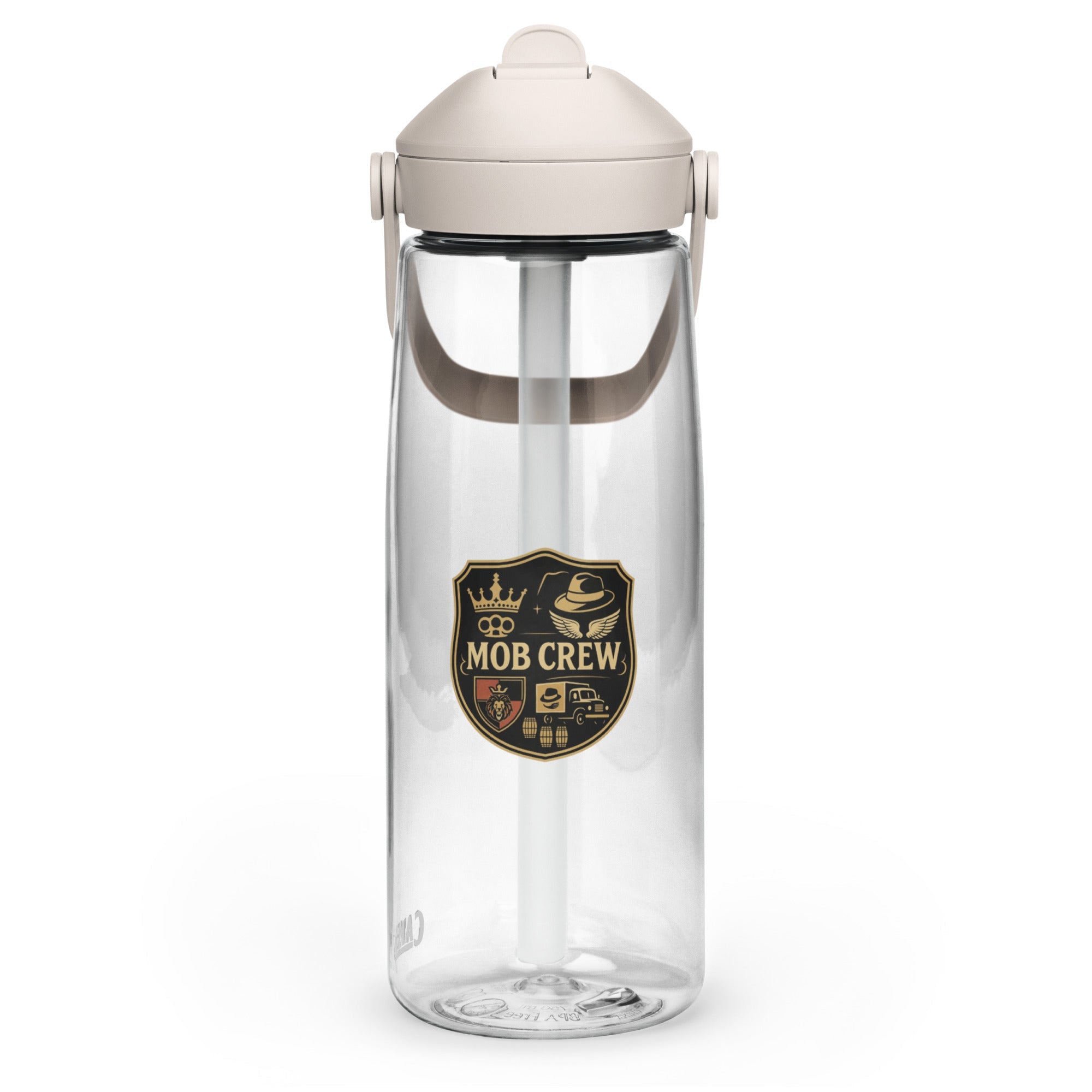 Mob Crew Flip Straw Water Bottle - Stylish & Convenient Hydration Solution