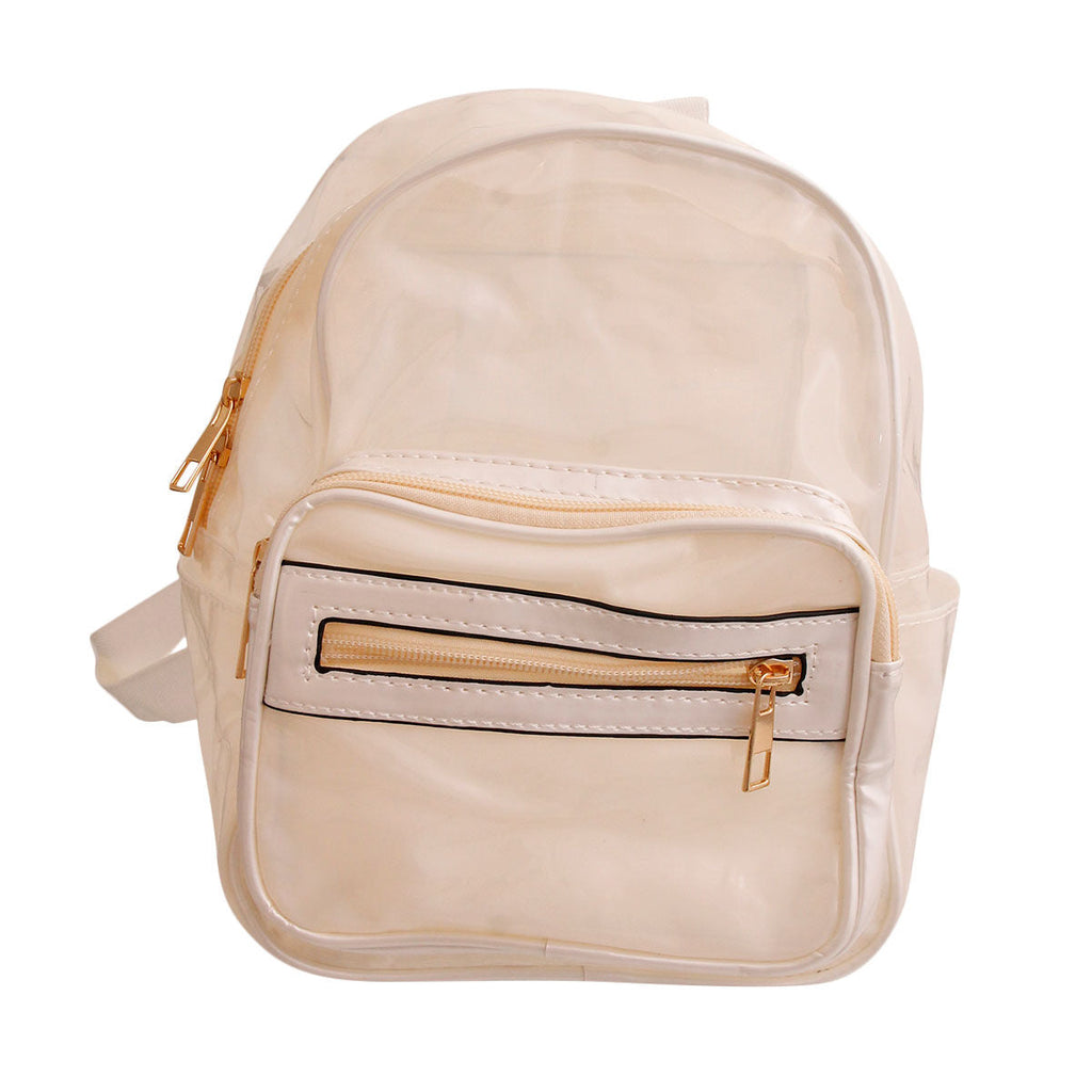 Transparent White Backpack Stylish Fashion Accessory