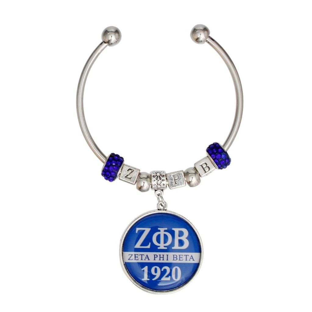 Charm Bangle Bracelet Greek Heritage Stylish Jewelry Accessory