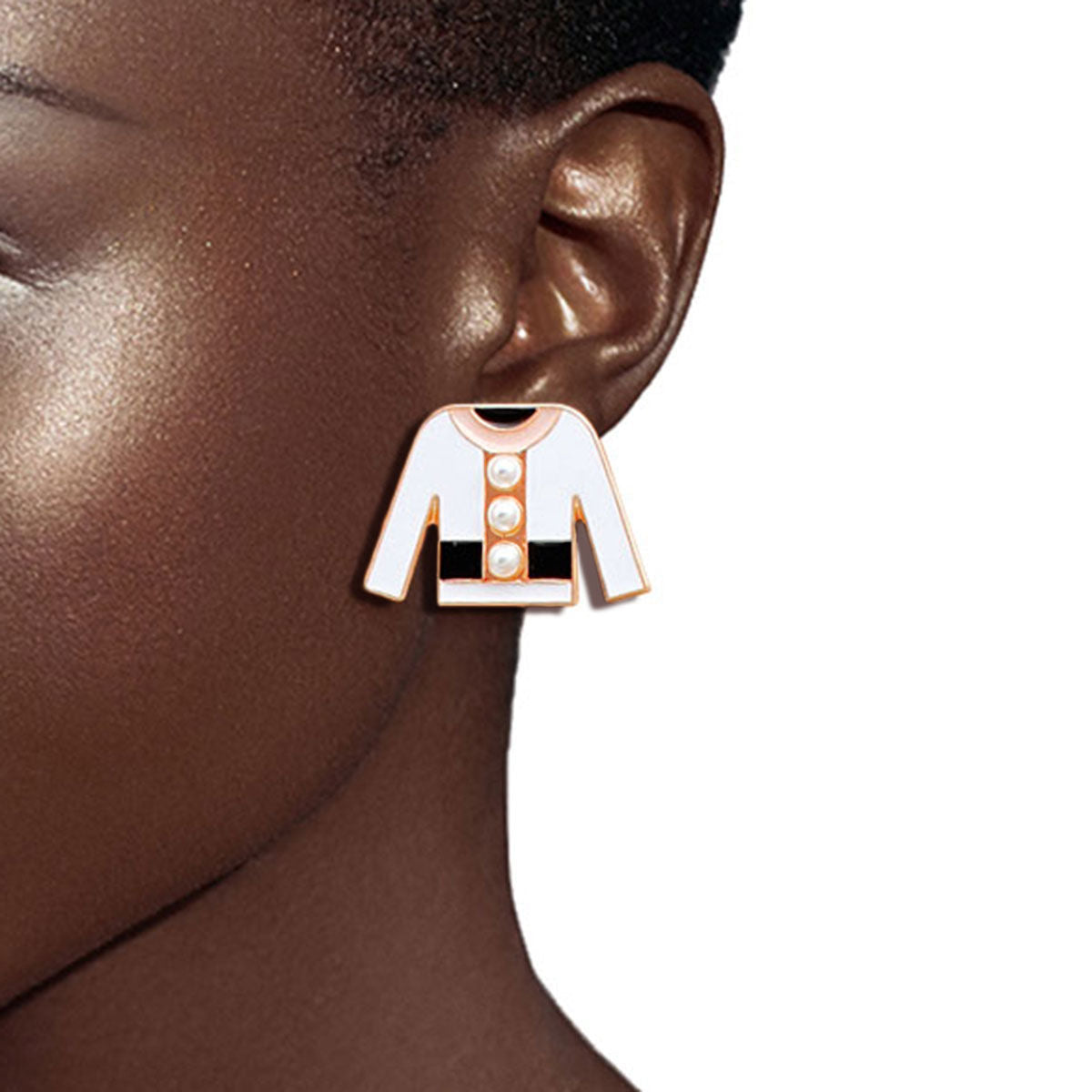 Stud Earring Set 3Pcs Designer-Inspired Lady Silhouette and Charm Stylish Studs
