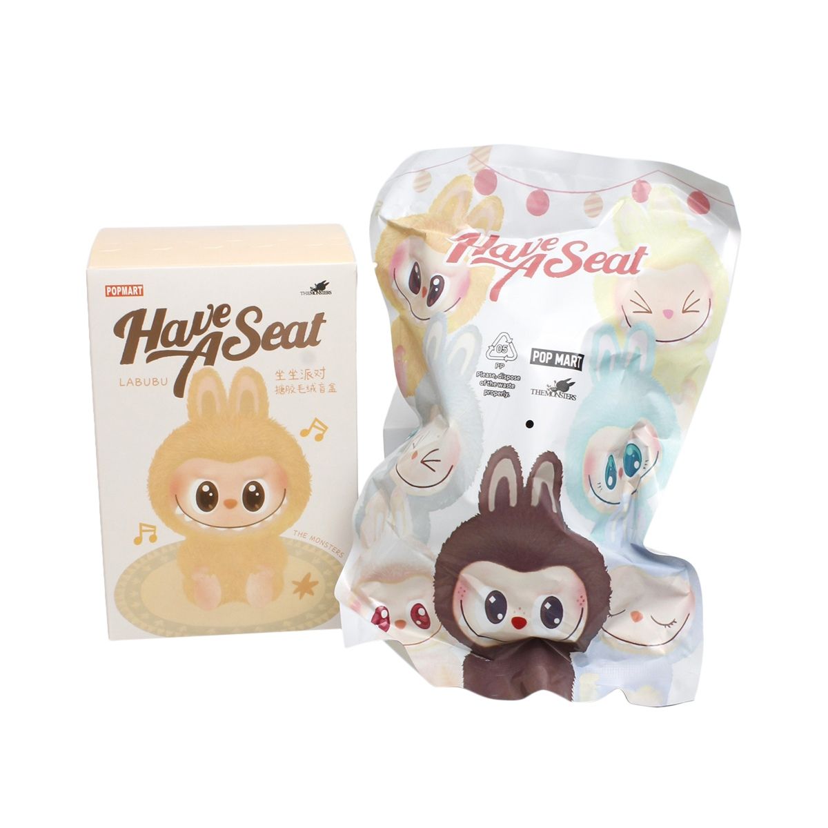 Plush Monster Keychain Bag Charm Blind Box Labubu Lafufu Trendy Accessory
