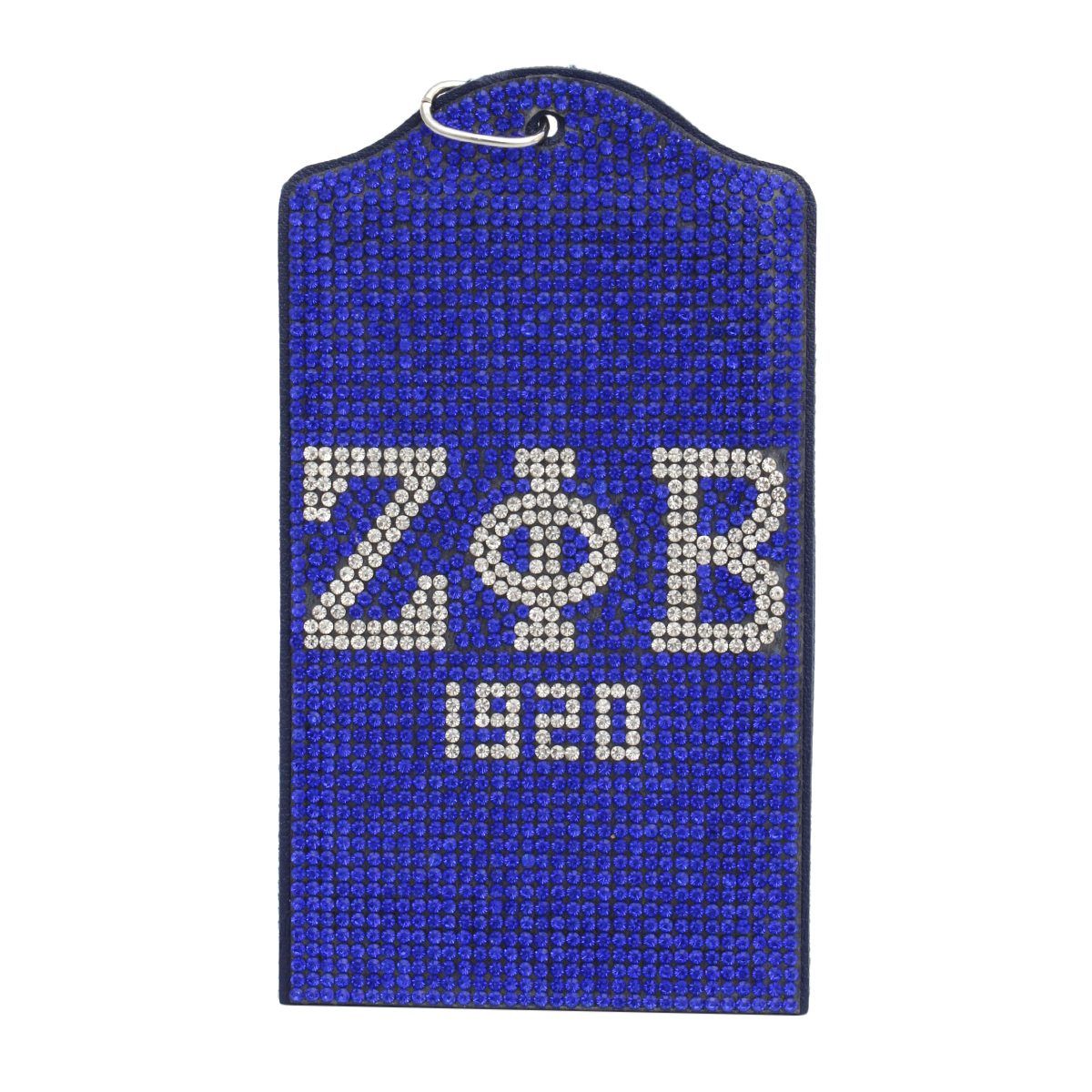 ID Badge Holder Blue Sparkling Sorority Pride Stylish Accessory