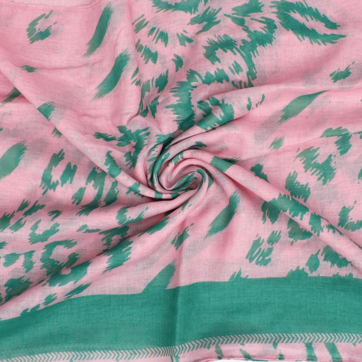 Women’s Structured Kimono Jacket Pink Green Leopard Print Trendy Casual