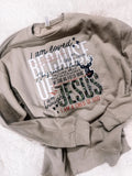 I am Loved Because of Him Faith Sweatshirt