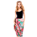 Fashion Scarf Long Pink Watercolor Floral Trendy Stylish Accessory 74.8 x 35.4