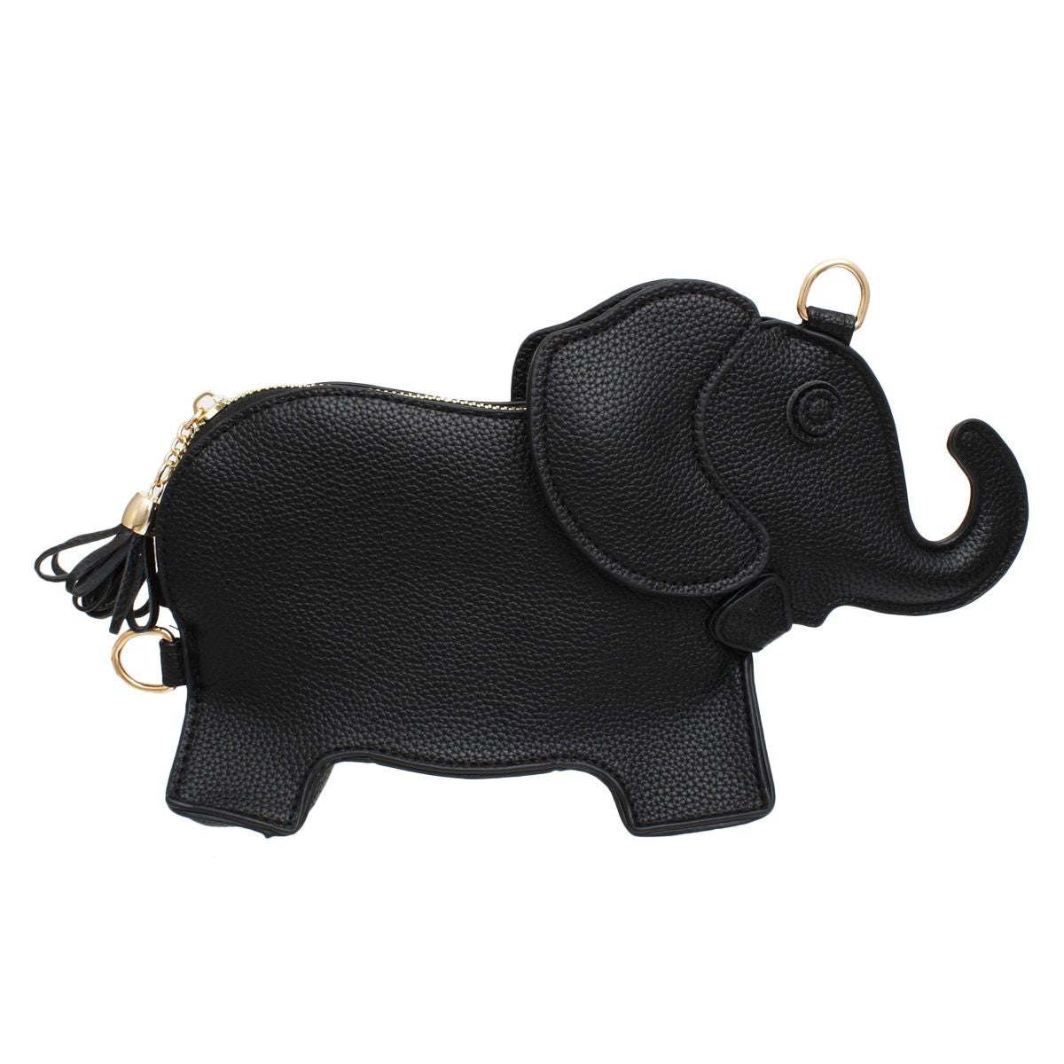 Women’s Black Elephant Crossbody Clutch Bag Stylish Fashion Handbag
