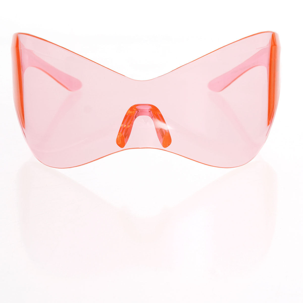 Women’s Sunglasses Mask Wrap Pink Stylish Eyewear Accessory
