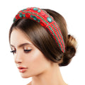 Padded Headband Crystal Crown Stylish Holiday Accessory XMAS