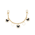 Women’s Bag Chain with Gold and Black Butterfly Detail – Stylish Fashion Accessory