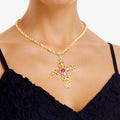 Filigree Cross Necklace Stylish Statement Jewelry Accessory