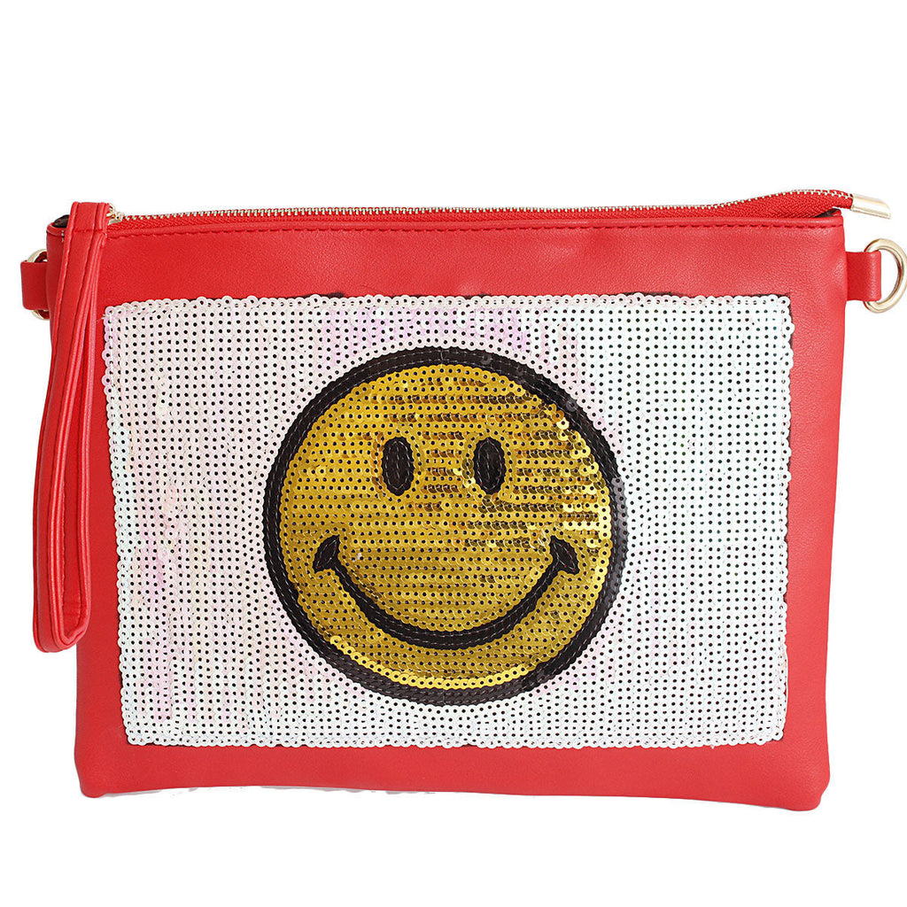 Fashion Handbag Red Sequin Clutch Stylish Statement Accessory