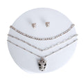 Layered Silver Leopard Chain Necklace – Trendy Statement Jewelry