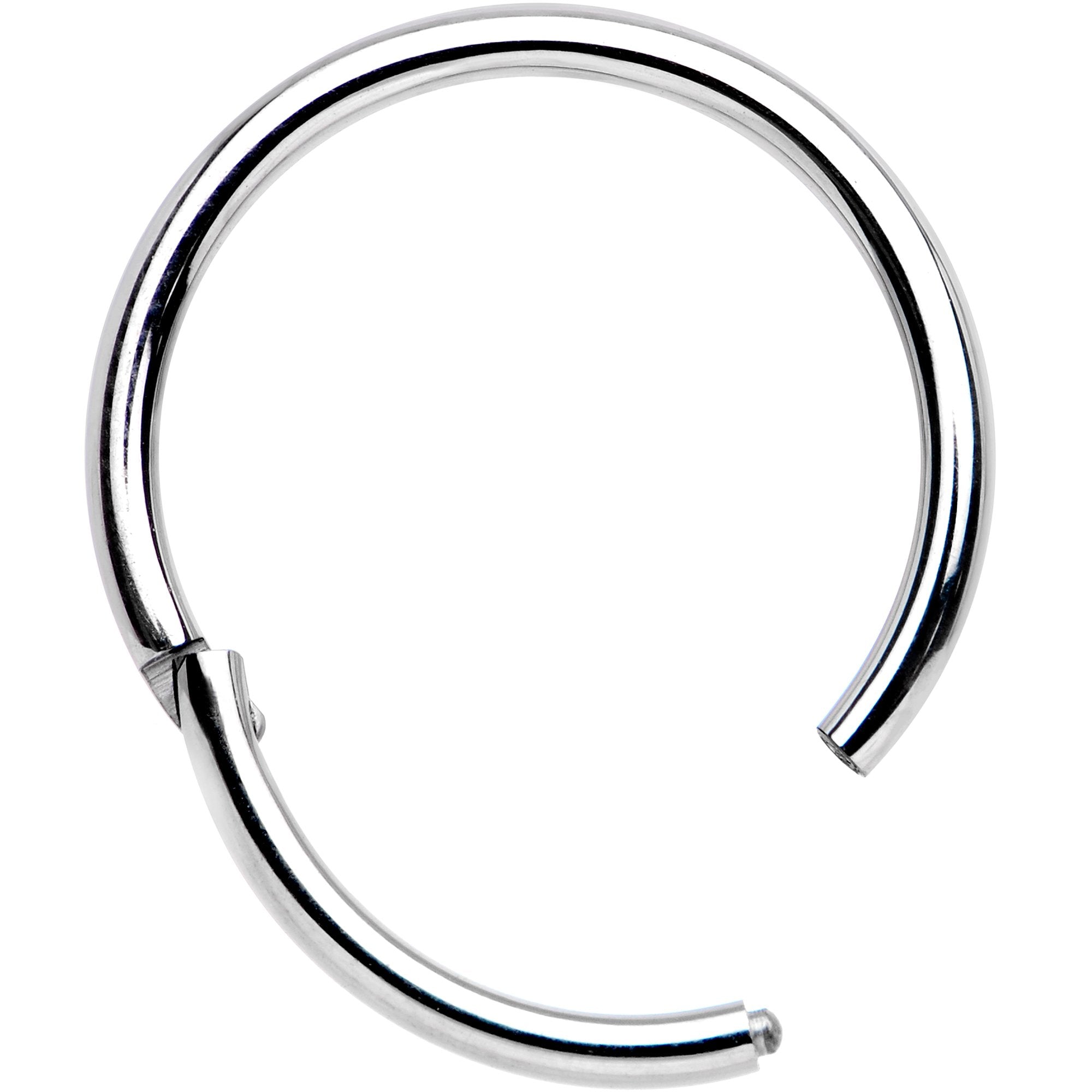 16G 1/2 Solid G23 Implant Grade Titanium Hinged Segment Ring