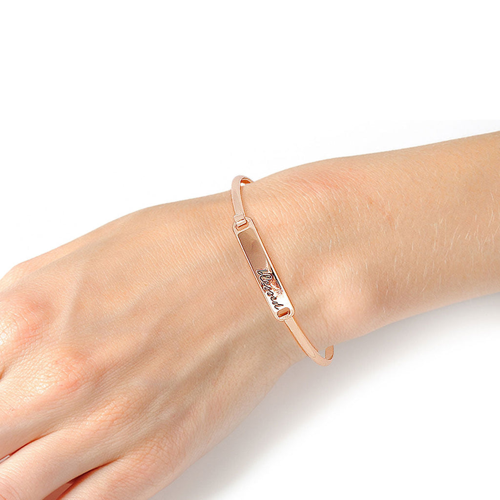 Gold Hook Bangle Bracelet Stylish Elegant Jewelry Accessory