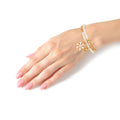 Bracelet Set 2 Pcs White Snowflake Stylish Jewelry Accessories