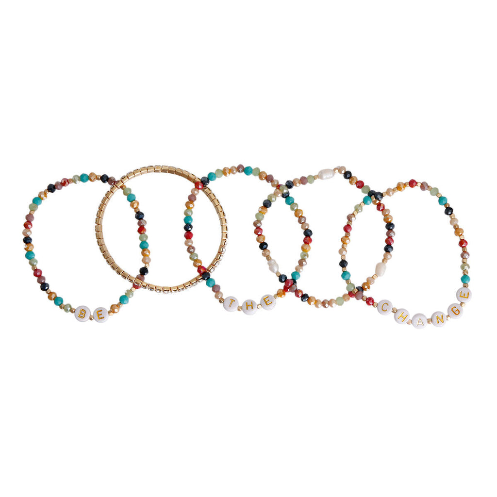 Beaded Bracelets Trendy Stylish Statement Accessories Be the Change