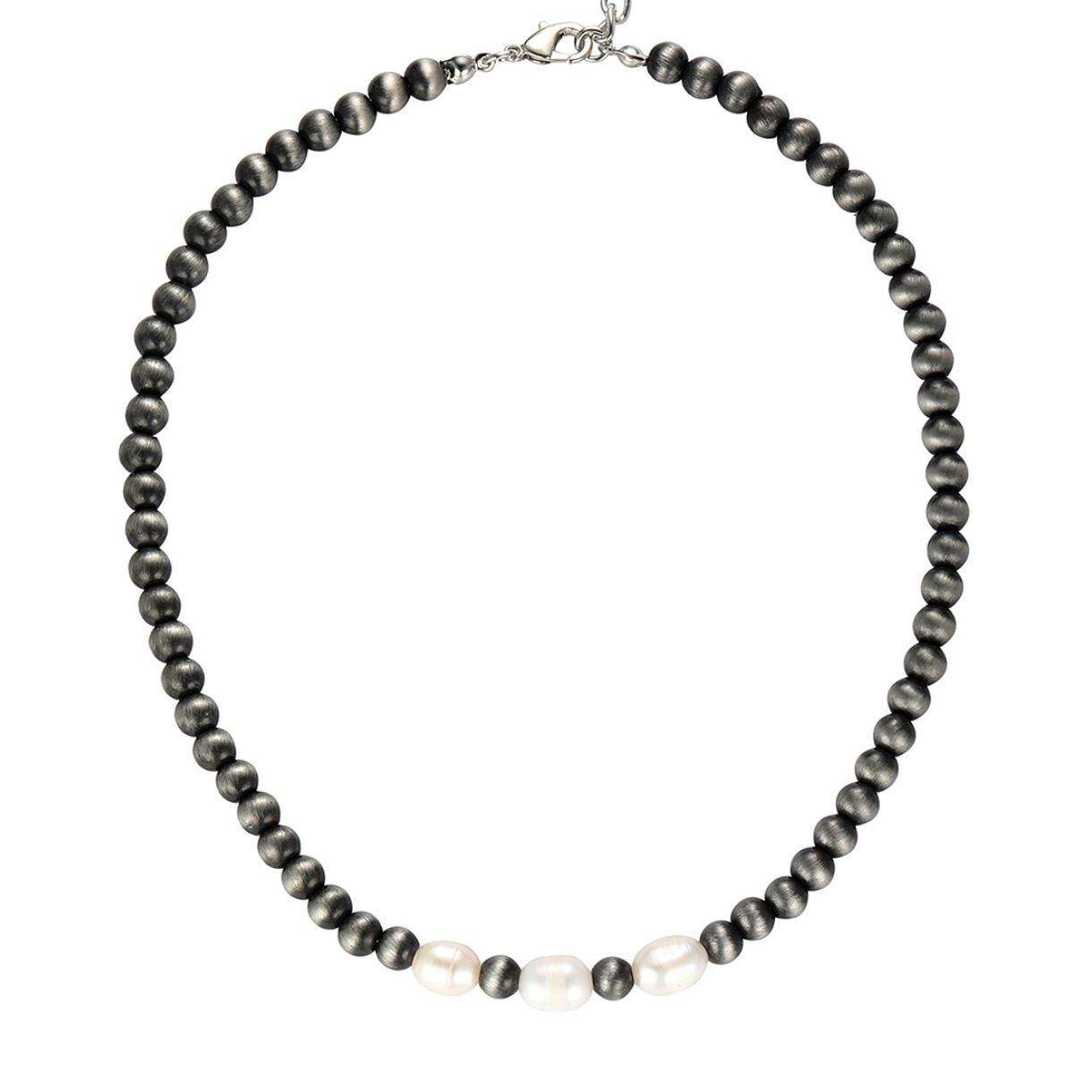 Statement Necklace Freshwater Pearl Faux Navajo Stylish Chic Jewelry Accessory