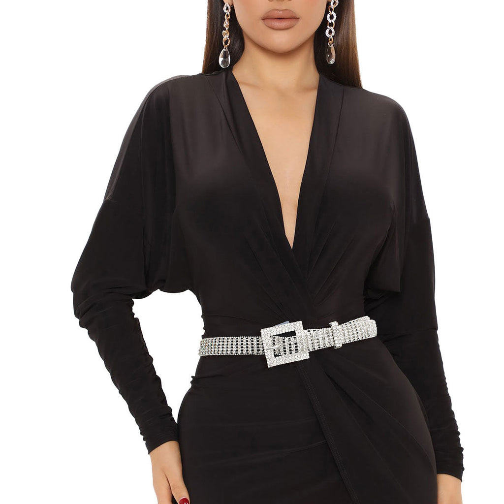 Fashion Belt Silver Ball Chain Stylish Frame Accessory