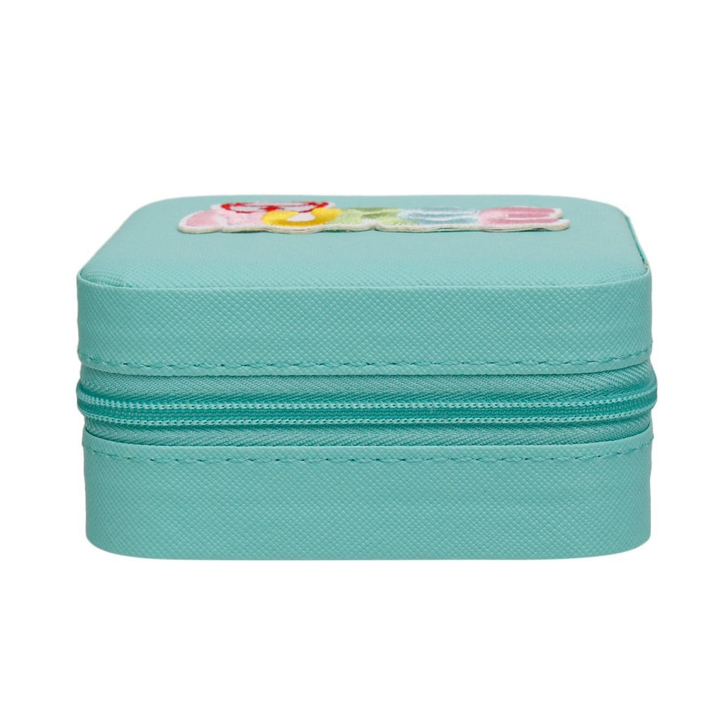 Travel Jewelry Box Square Turquoise Nurse Patch Stylish Accessory