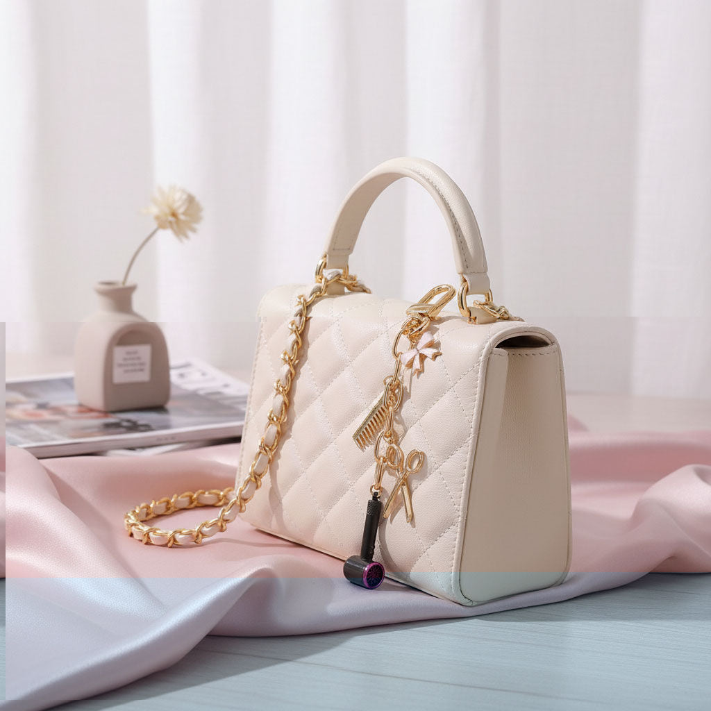 Hairstylist Beautician Keychain Charm Bag Clip Stylish Accessory