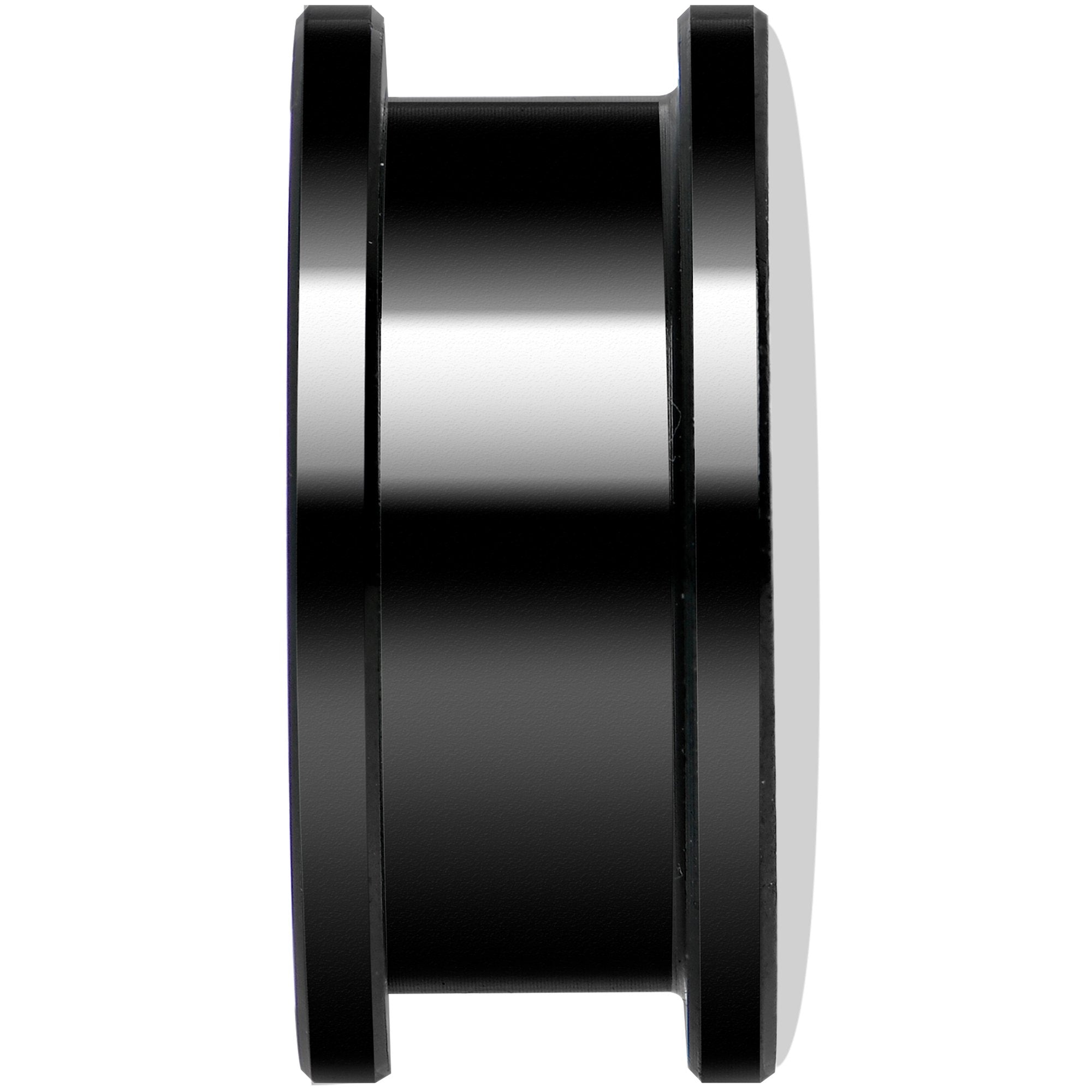 Pink American Flag Black Anodized Screw Fit Plug Set 20mm