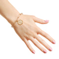 Charm Bracelet with K Hexagon Initial – Stylish Fashion Jewelry Accessory