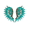 Statement Green Wing Earrings – Trendy Fashion Jewelry Accessory