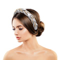 Braided Silver Chain Headband Stylish Fashion Accessory